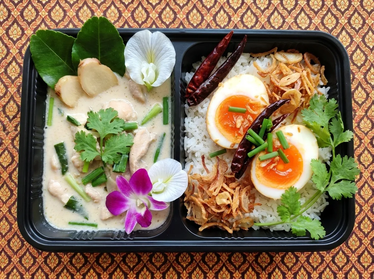 ข้าวราดแกงแบบกั้นช่องแยกเมนูเจ๊จุ๋มจิ๋ม